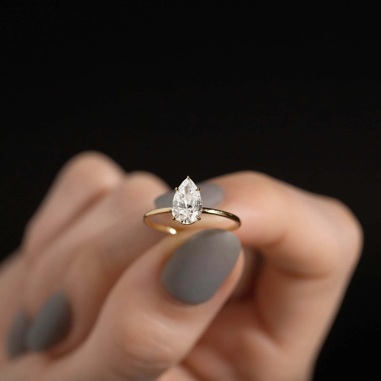 Bloom Ring (Pear Cut)