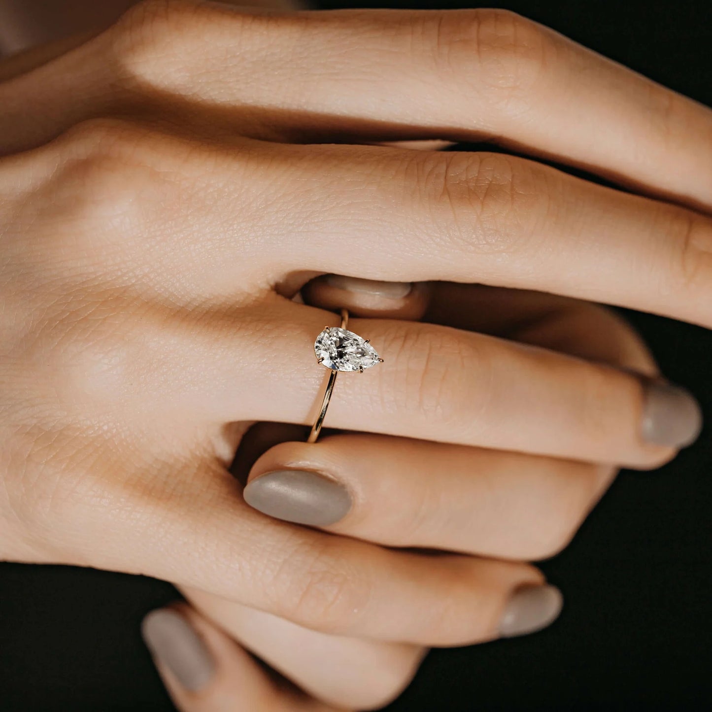 Bloom Ring (Pear Cut)