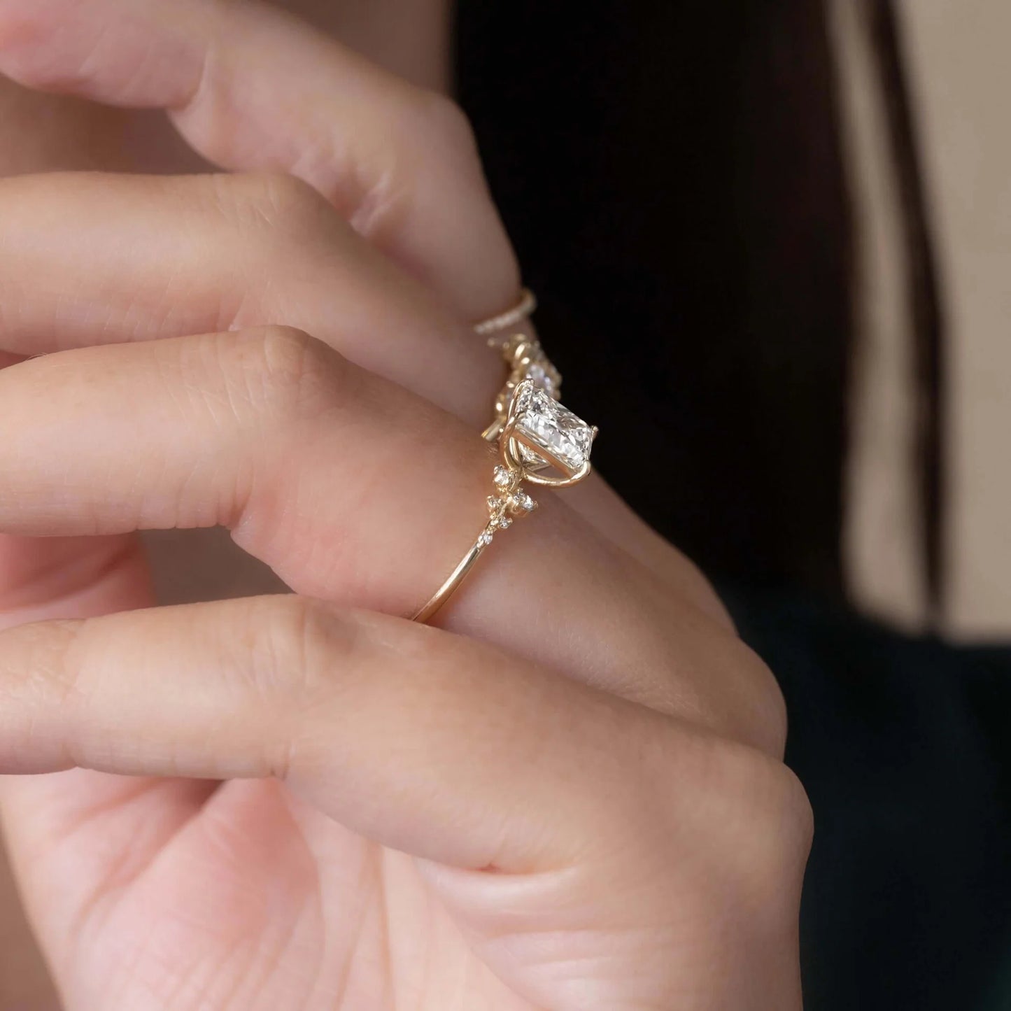 Sakura Ring (Princess Cut)