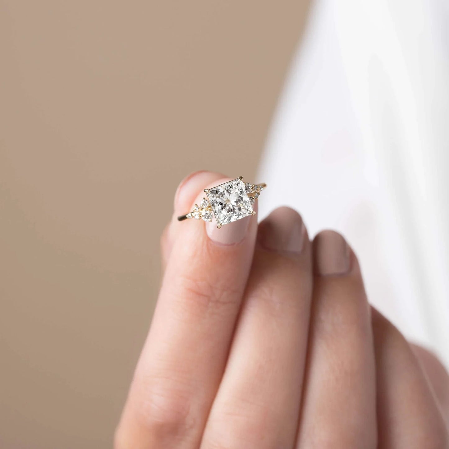 Sakura Ring (Princess Cut)