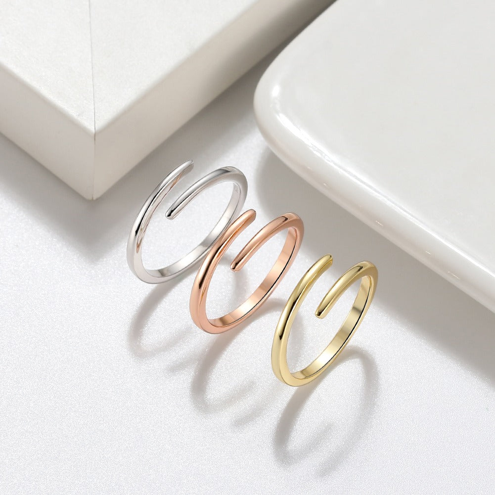 Aura Energy Promise Silver Ring