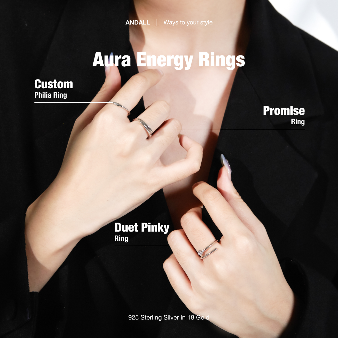 Aura Energy Duet Pinky Ring