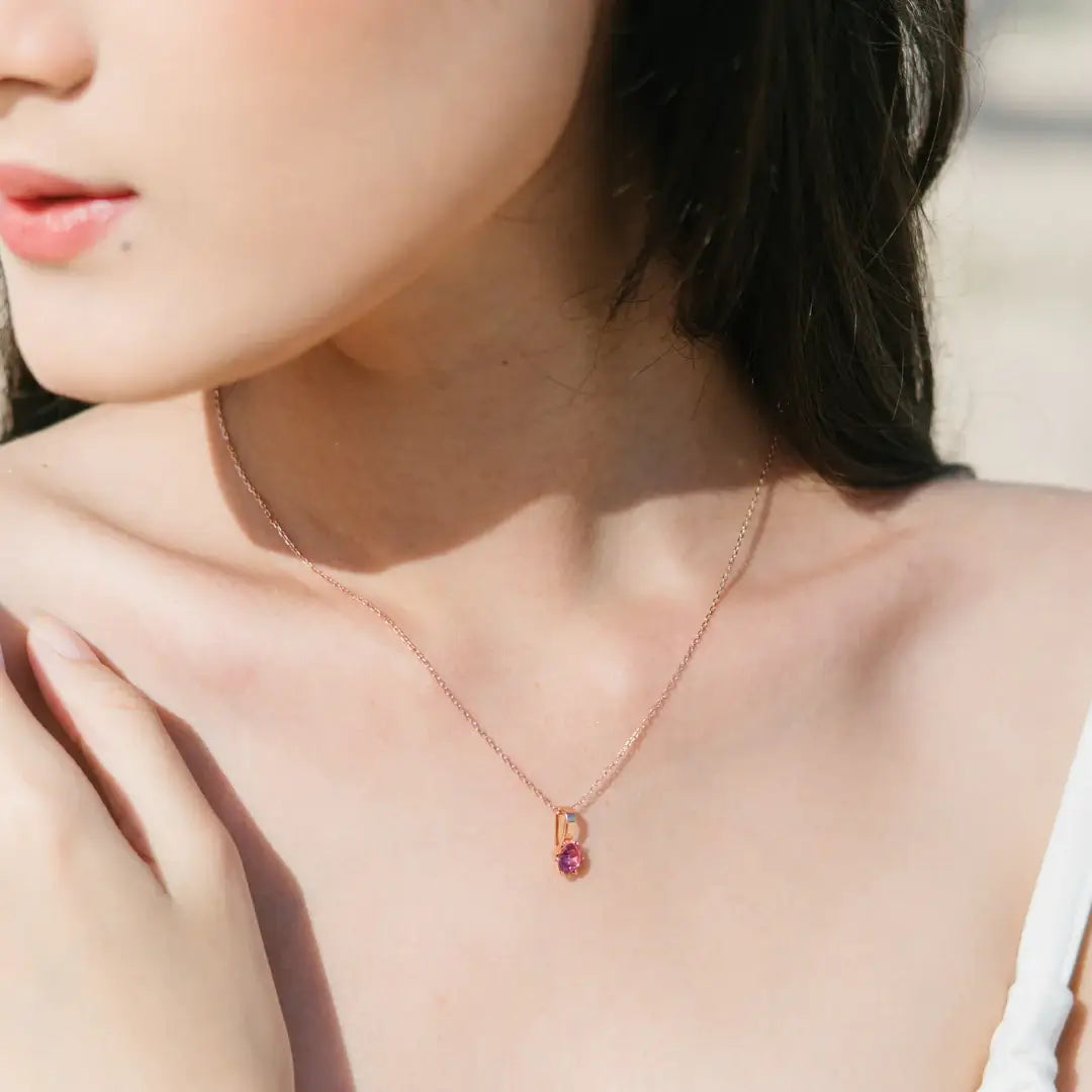 Birthstone Necklace October