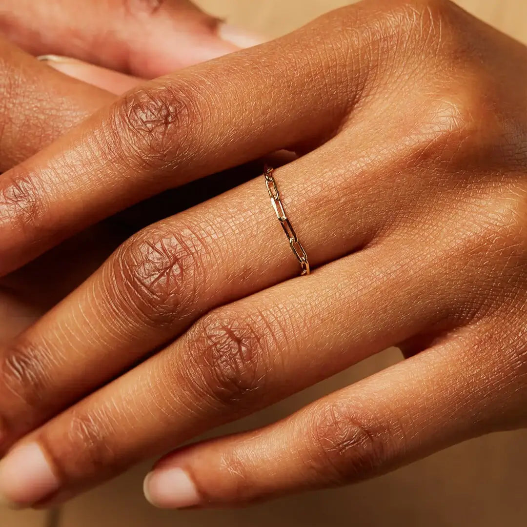 Clara Gold Chain Ring