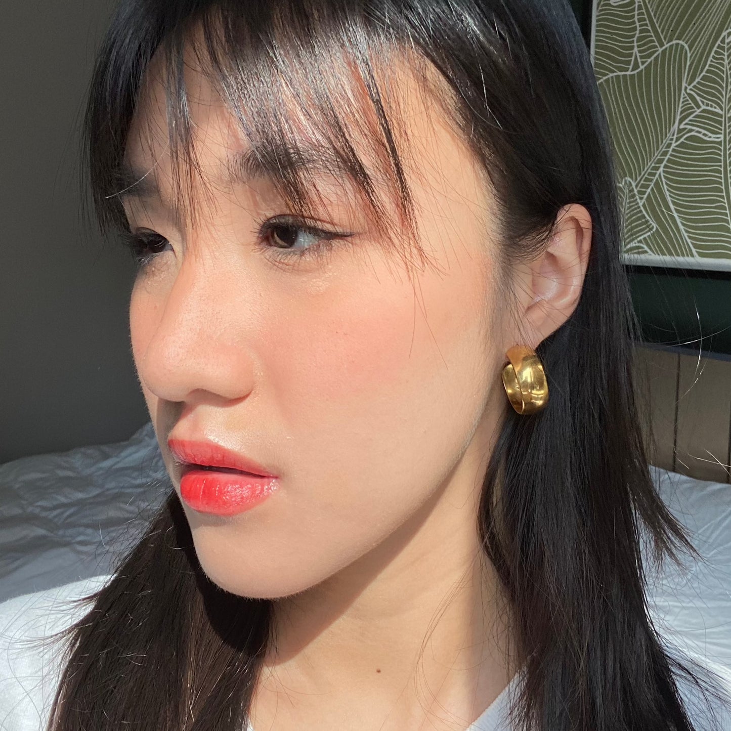 Meline 粗耳环耳钉