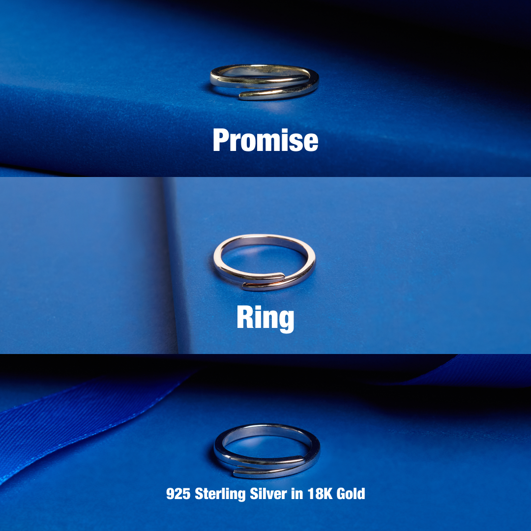 Aura Energy Promise Silver Ring