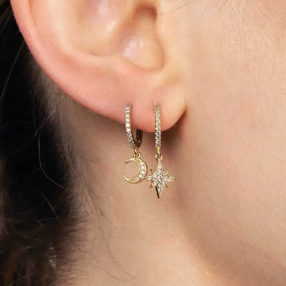 Rosemary Crescent Moon Hoops 2