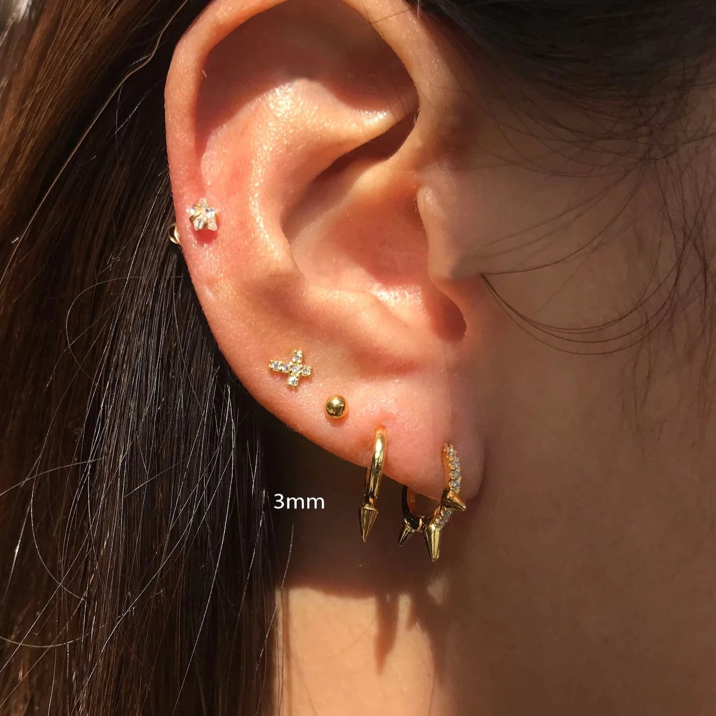 Dainty Ball Stud Earrings