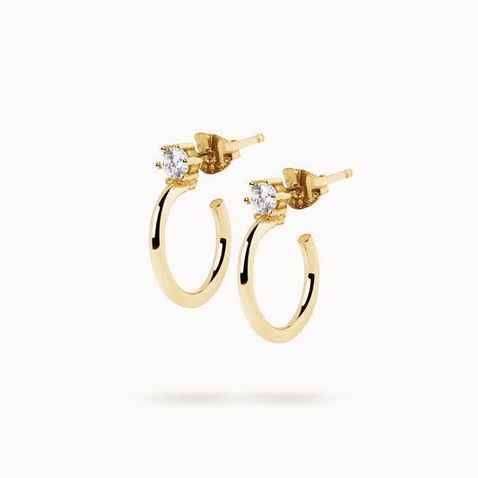Kendall Prong Hoop Earrings