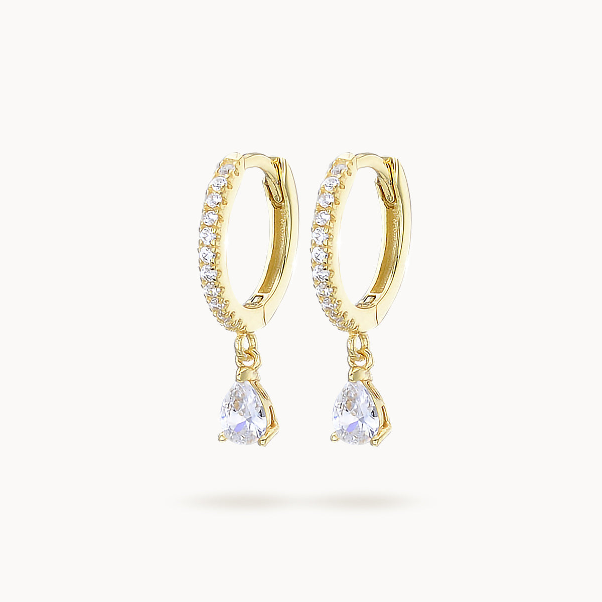 Teardrop Solitare Hoops