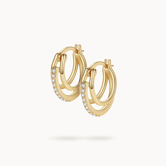 Toda Trio Earring Hoops