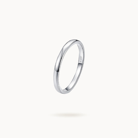 Cincin Pita Perak Sterling Polos Tipis