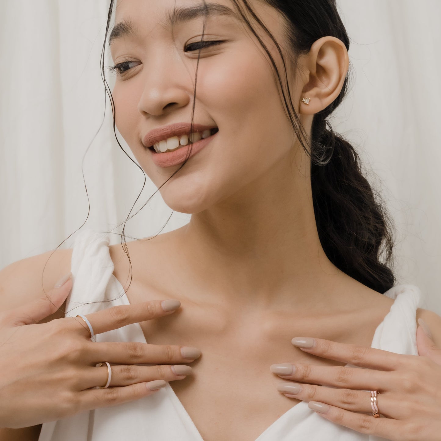 Brielle 编织珐琅戒指
