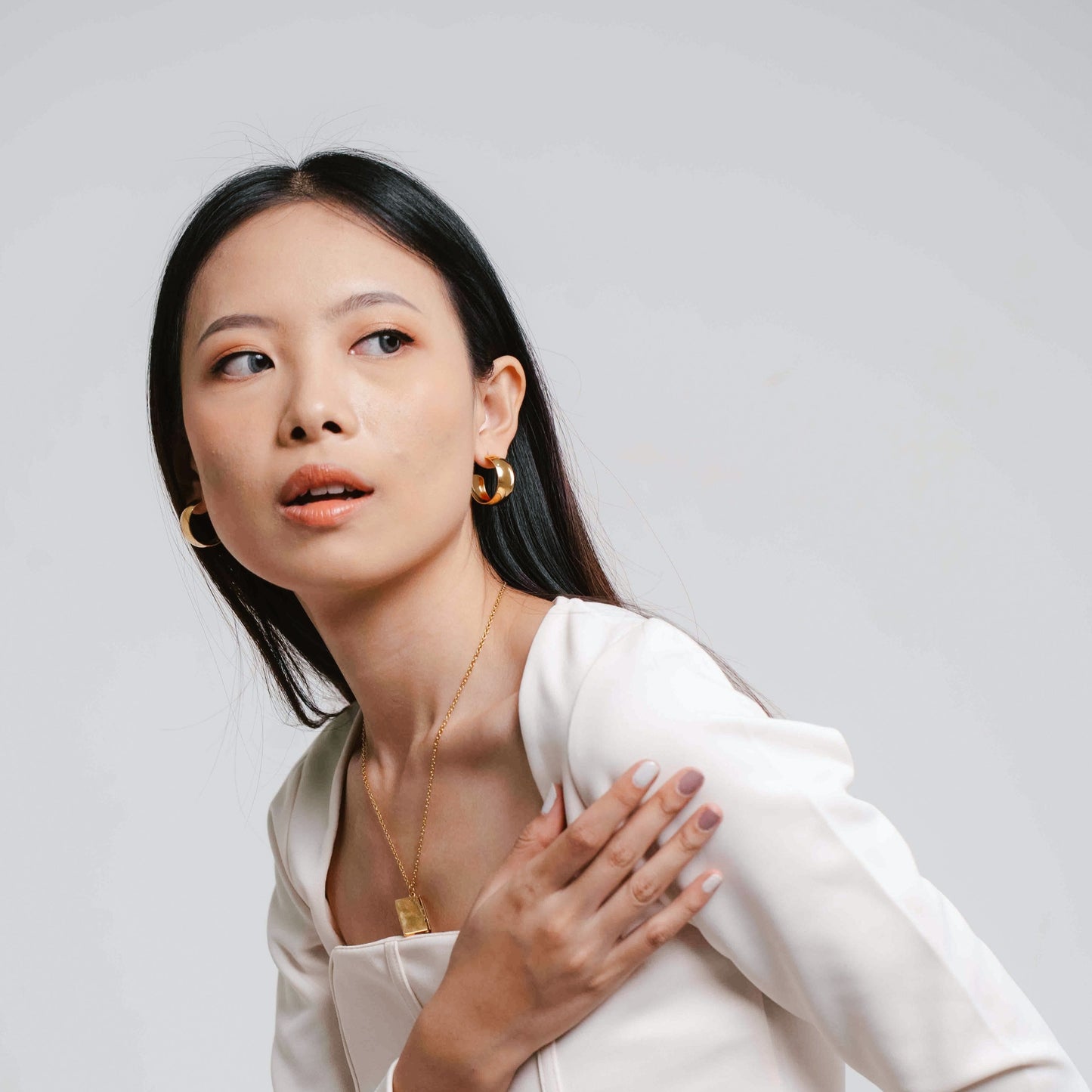 Meline 粗耳环耳钉