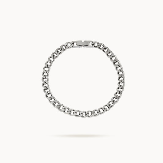 James Titanium Curb Chain Bracelet