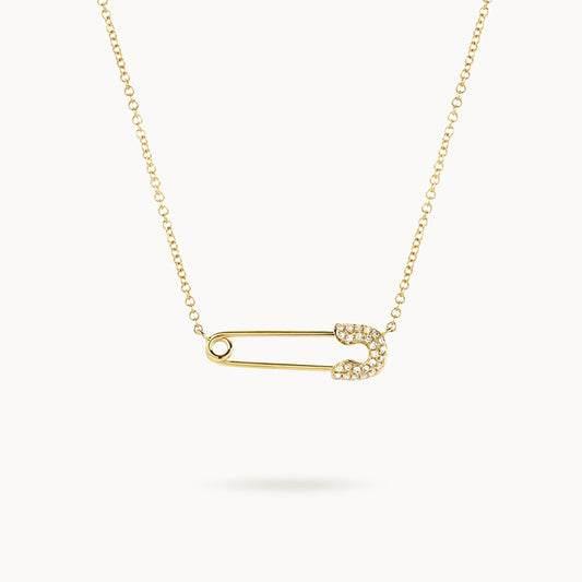 Della Safety Pin Necklace