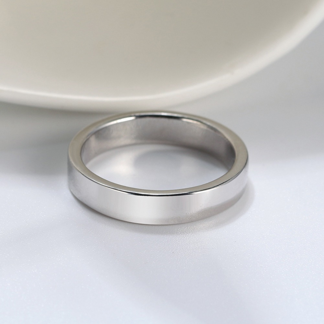 Thick Band Silver Ring